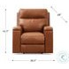 Varden Nutmeg Leather Zero Gravity Power Reclining Living Room Set with Power Headrest and USB Charging