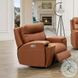 Varden Nutmeg Leather Zero Gravity Power Recliner with Power Headrest and USB Charging