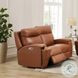 Varden Nutmeg Leather 62" Zero Gravity Power Reclining Loveseat with Power Headrest and USB Charging