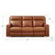 Varden Nutmeg Leather Zero Gravity Power Reclining Living Room Set with Power Headrest and USB Charging