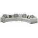 I'M Shelf-ish Gray Performance Fabric 3 Piece Sectional
