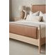 Rhythm Sun Drenched Oak and Lucent Bronze Upholstered King Platform Bed