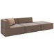 Marbella Brown 3 Piece Sectional