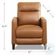 Arden Cognac Leather Zero Gravity Power Recliner with Power Headrest and USB Charging