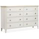 Echo Isles Sea Pearl and Driftwood 8 Drawer Dresser