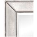 Beaded Silverleaf Rectangular Floor Mirror