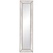 Beaded Silverleaf Rectangular Floor Mirror
