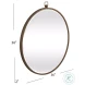 Quinn Antique Bronze Round Wall Mirror