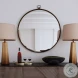Quinn Antique Bronze Round Wall Mirror