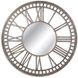 Elgar Matte Gray Round Wall Mirror