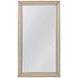 Beaded Antique Gold Rectangular Leaner Floor Mirror