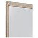Beaded Antique Gold Rectangular Leaner Floor Mirror