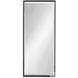 Driessen Black Lacquer Rectangular Floor Mirror
