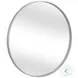 Portia Silver Round Wall Mirror