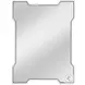 Park Place Silver And Black Wall Mirror