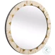 Global Gold And White Wall Mirror