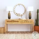 Global Gold And White Wall Mirror
