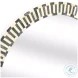 Sceptre Gray And White Wall Mirror
