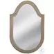 Shielded Antique Silver Wall Mirror