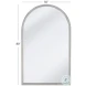 Malia Silver Leaf Floor Mirror