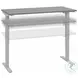 Move 40 Platinum Grey 60" Electric Height Adjustable Standing Desk