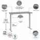 Move 40 Platinum Grey 60" Electric Height Adjustable Standing Desk