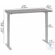 Move 40 Platinum Grey 60" Electric Height Adjustable Standing Desk