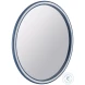 Straits Bright Blue And White Wall Mirror
