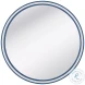 Straits Bright Blue And White Wall Mirror