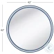 Straits Bright Blue And White Wall Mirror