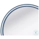 Straits Bright Blue And White Wall Mirror