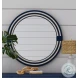 Helm White And Navy Wall Mirror