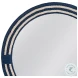 Helm White And Navy Wall Mirror