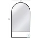 Kai Matte Black Floor Mirror