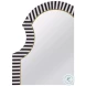 Martens Black And Cream Wall Mirror