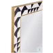 Macari Black And Cream Wall Mirror