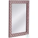 Rouge Maroon And White Wall Mirror