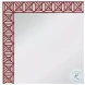 Rouge Maroon And White Wall Mirror