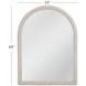 Nichols White Arched Wall Mirror