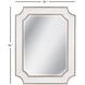 Preston Ant Silver and White Rectangular Wall Mirror
