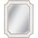Preston Ant Silver and White Rectangular Wall Mirror