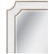 Preston Ant Silver and White Rectangular Wall Mirror