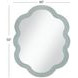 Arianna Matte Light Blue Free Form Wall Mirror