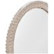 Claire Natural Round Wall Mirror
