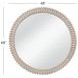 Claire Natural Round Wall Mirror