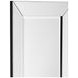 Perry Black and Clear Rectangular Wall Mirror