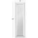 Perry Black and Clear Rectangular Wall Mirror