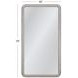 Berylon Silver Rectangular Floor Mirror