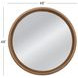 Marcella Natural Round Wall Mirror