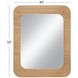 Wilson Natural Rectangular Wall Mirror